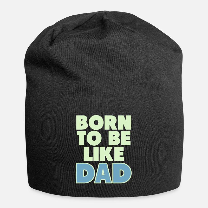 Vater und Sohn - Jersey-Beanie - Schwarz