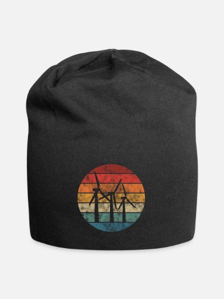 Énergie éolienne énergie éolienne éolienne - Bonnet en jersey - noir