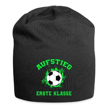 Schulanfang Fußball Kind Erstklässler - Jersey-Beanie - Schwarz - Vorne