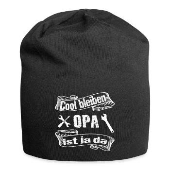 Opa - Jersey-Beanie - Schwarz - Vorne