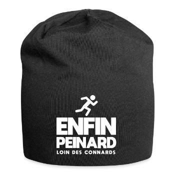 Enfin peinard course à pied jogging j'peux pas - Bonnet en jersey - noir - Devant