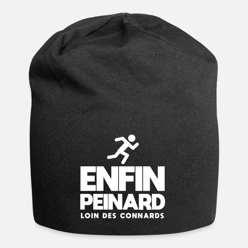 Enfin peinard course à pied jogging j'peux pas - Bonnet en jersey - noir