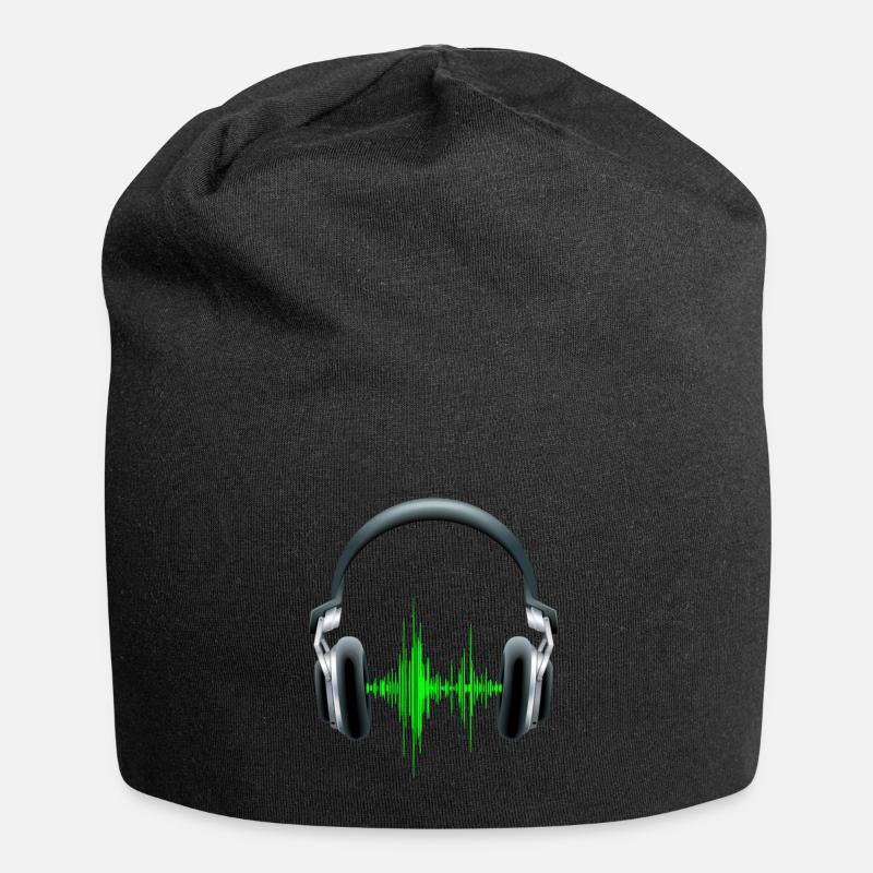 Les écouteurs DJ equalizer - Bonnet en jersey - noir