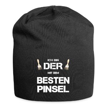 Anstreicher Maler bester Pinsel Geschenk lustig - Jersey-Beanie - Schwarz - Vorne