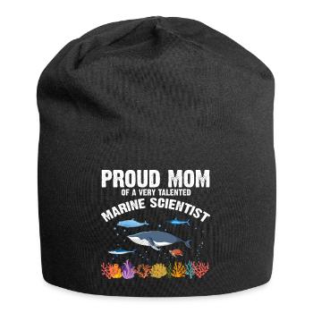 Fière Maman Biologiste Marine Biologie Marine Mer - Bonnet en jersey - noir - Devant
