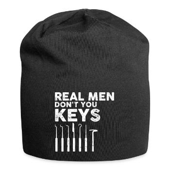 Hommes Schlosdienst Technicien de verrouillage Conception - Bonnet en jersey - noir - Devant