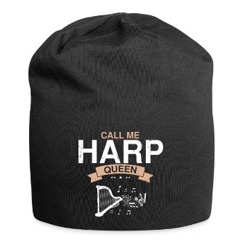 Conceptions de joueurs de harpe pour les conceptions de joueurs de harpe - Bonnet en jersey - noir - Devant