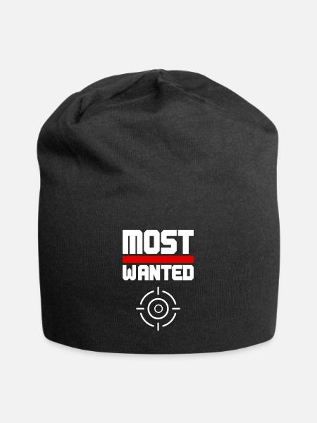 Most Wanted - Jersey-Beanie - Schwarz
