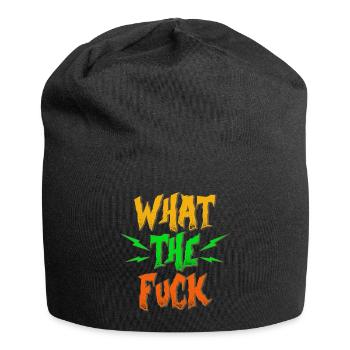 Drôle WTF What the fuck gift - Bonnet en jersey - noir - Devant