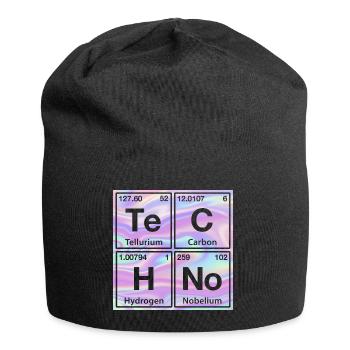 Techno Rave Electro Raver Chemistry Periodic Table - Jersey Beanie - black - Front