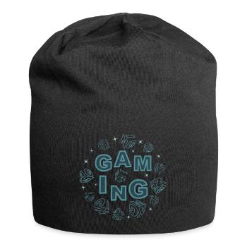 gaming-scene-blue - Jersey-Beanie - Schwarz - Vorne