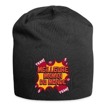 Meilleure maman du monde - Bonnet en jersey - noir - Devant