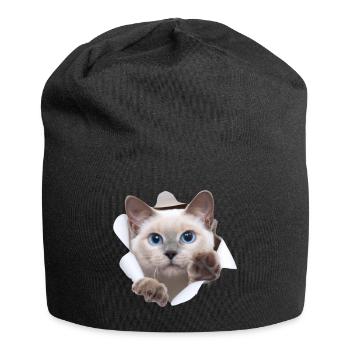 Bébé chat du monde caché - Bonnet en jersey - noir - Devant