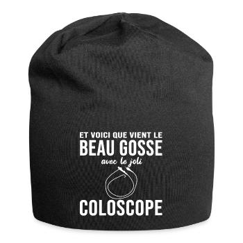 Médicin beau gosse type coloscope drôle cadeau - Bonnet en jersey - noir - Devant