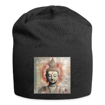 BUDDHA-ZEN-MEDITATION - Jersey-Beanie - Schwarz - Vorne