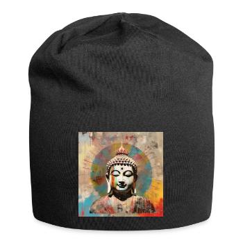 BUDDHA-ZEN-MEDITATION - Jersey-Beanie - Schwarz - Vorne
