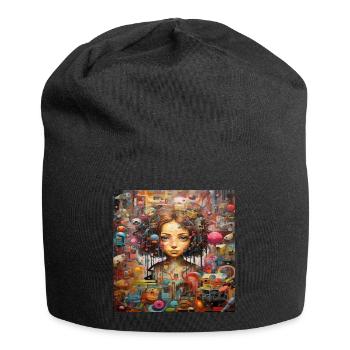 IMAGINATION STREET ART - Jersey Beanie - black - Front