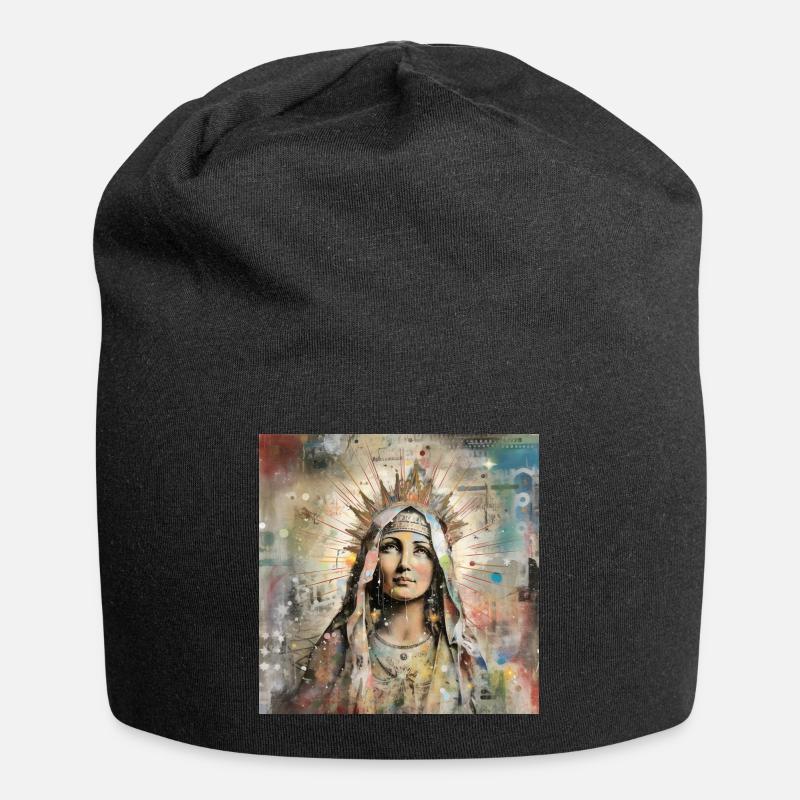 DIE STRASSENKUNST DER JUNGFRAU MARIA - Jersey-Beanie - Schwarz
