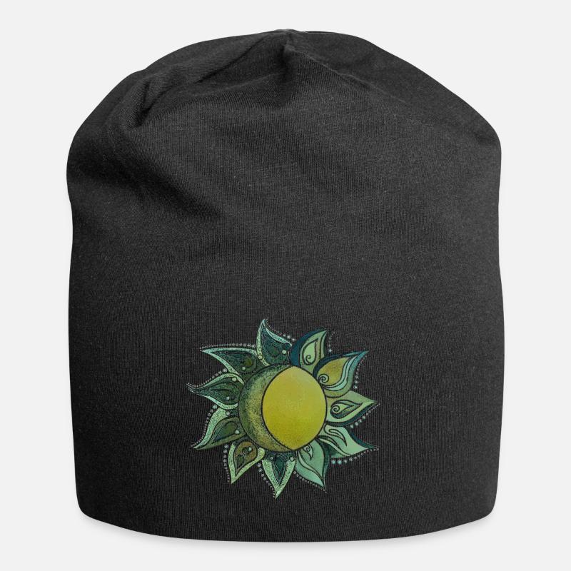 Sonne&Mond - Jersey-Beanie - Schwarz