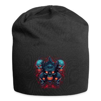 Abstrait Diable Satan Squelette Démons - Bonnet en jersey - noir - Devant