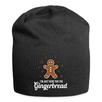Pain d’épices Bonhomme en pain d’épices Noël - Bonnet en jersey - noir - Devant