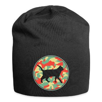 Vintage Chat American Shorthair - Bonnet en jersey - noir - Devant