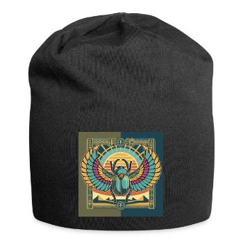 KHEPRI Dieu du Soleil Levant - Bonnet en jersey - noir - Devant