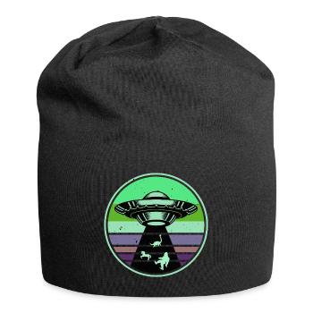 UFO-Bigfoot Nessie Einhorn - Jersey-Beanie - Schwarz - Vorne