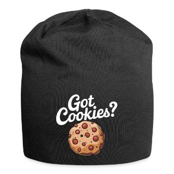 Cookies Cookie Keks Kekse Schokolade - Jersey-Beanie - Schwarz - Vorne