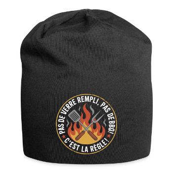 BBQ Apéro Cadeau Barbecue Humour - Bonnet en jersey - noir - Devant