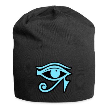 Symbole de l’œil d’Horus en Égypte - Bonnet en jersey - noir - Devant