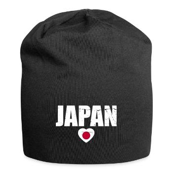 Japan Japanische Flagge Japaner - Jersey-Beanie - Schwarz - Vorne