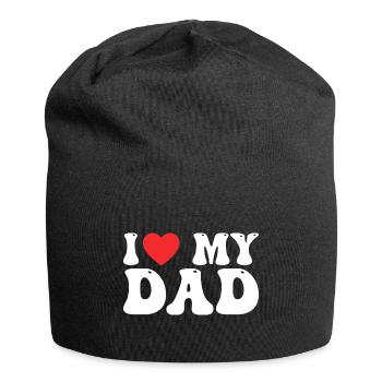 I Love My Dad - Jersey Beanie - black - Front