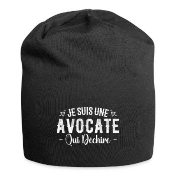 Je Suis Une Avocate Qui Déchire - Bonnet en jersey - noir - Devant