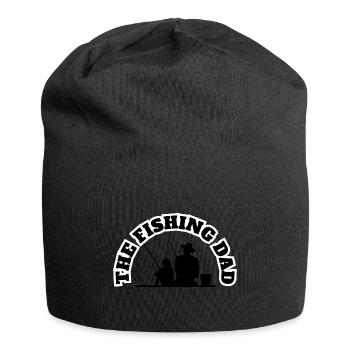 The Fishing Dad With Son Black - Jersey Beanie - black - Front
