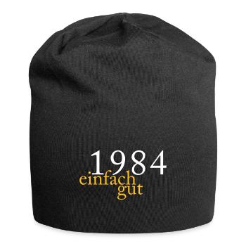 Geboren Jahrgang 1984 einfach gut - Jersey-Beanie - Schwarz - Vorne