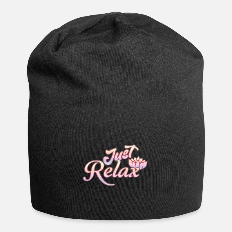 Just Relax - Jersey-Beanie - Schwarz