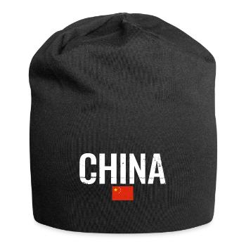 China Chinese Flag Chinese - Jersey Beanie - black - Front