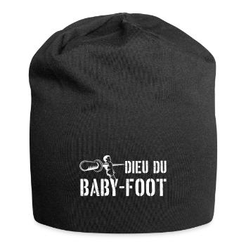 Dieu du baby-foot - Bonnet en jersey - noir - Devant