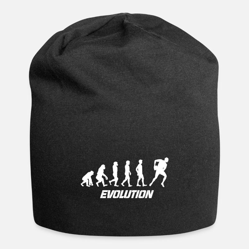 Tee shirt évolution rugby - Bonnet en jersey - noir
