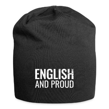 Anglais et fier Angleterre Anglais anglais anglais - Bonnet en jersey - noir - Devant
