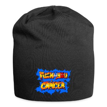 Fuck you Cancer - Bonnet en jersey - noir - Devant