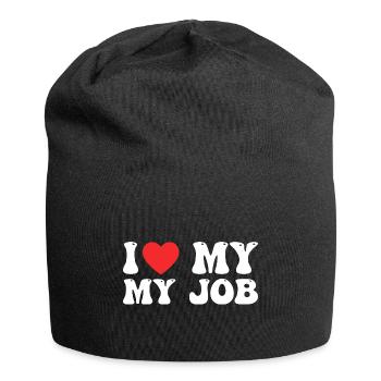 I Love My Job - Bonnet en jersey - noir - Devant
