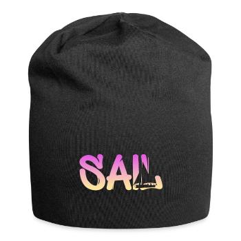segeln segelboot segler - Jersey-Beanie - Schwarz - Vorne