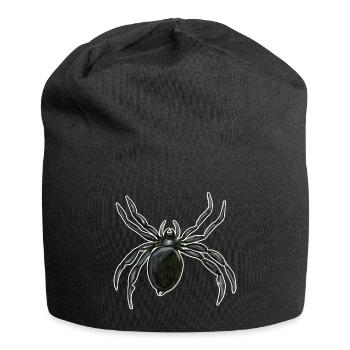spinne - spinne - spinne - zentrifuge - aranha - Jersey-Beanie - Schwarz - Vorne