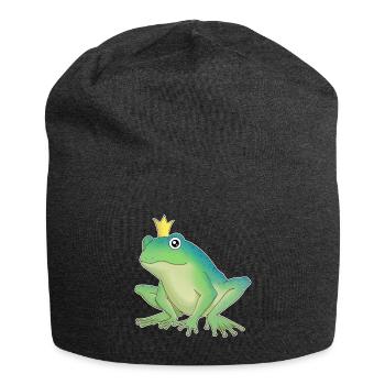 Froschkönig - Jersey-Beanie - Anthrazit - Vorne