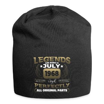Legend Born 1968 July 54th Birthday Gift - Jersey Beanie - black - Front