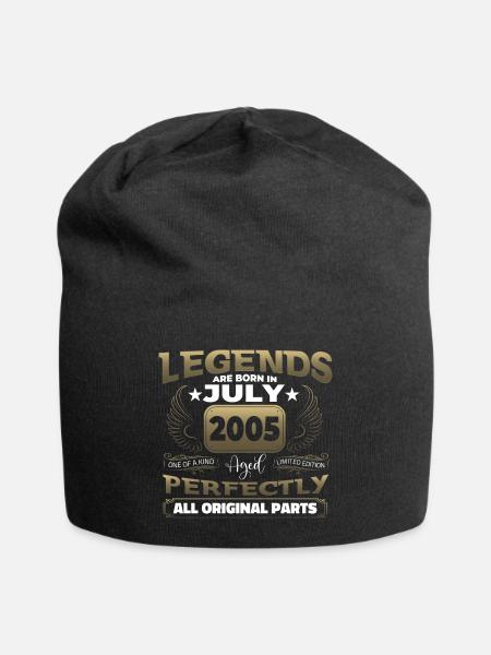 Legend Vintage 2005 Cadeau d’anniversaire du 17 juillet - Bonnet en jersey - noir
