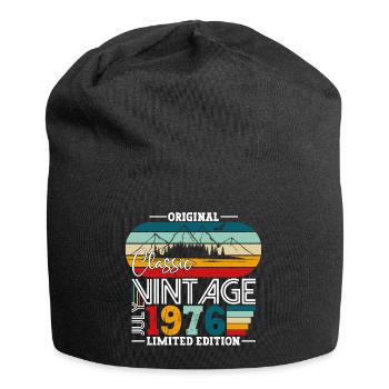 Original July Vintage 1976 46th Birthday Men - Jersey Beanie - black - Front