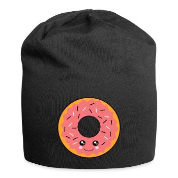 Kawaii Donuts Kawaii Cake Kawaii Stickers Funny - Jersey Beanie - black - Front